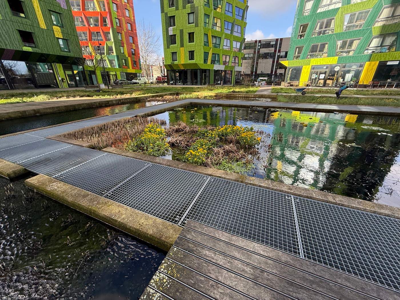 Onderhoud Bunkervijver in Utrecht  Van der Werf Waterplantenspecialist